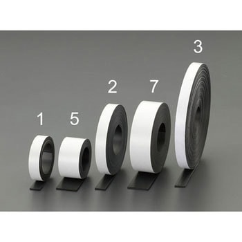 25mmx760mm マグネットテープ(粘着付) エスコ