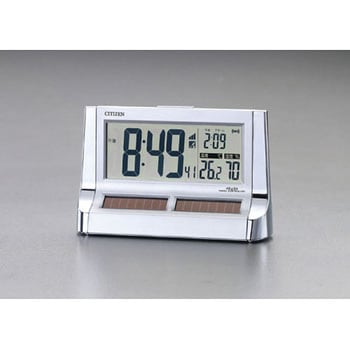 101x160x55mm [電波]置 時 計・ソーラー電源 エスコ