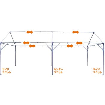集会用テント ニュークイックフレーム(屋根幕(収納袋付)+ニュー