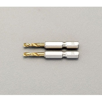 2.8x 51mm ドリルビット(1/4"六角軸・2本) エスコ