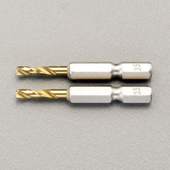 3.0x 51mm ドリルビット(1/4"六角軸・2本) エスコ