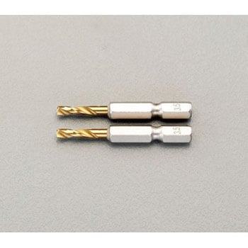 3.2x 51mm ドリルビット(1/4"六角軸・2本) エスコ