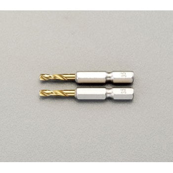6.5x 65mm ドリルビット(1/4"六角軸・2本) エスコ