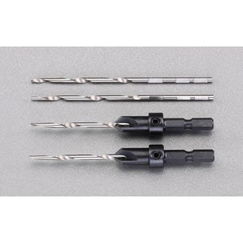 3.0mm/9.4mm 下穴・座堀ドリル(六角軸) エスコ