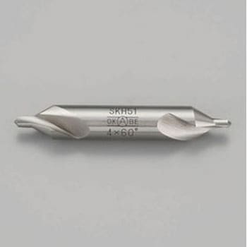 3.0x 57mm/60° センタードリル(軸 7.7mm/SKH51) エスコ