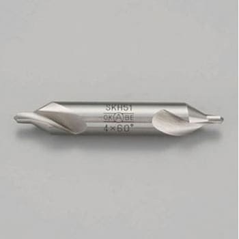 3.0x 53mm/60° センタードリル(軸 8.0mm/SKH51) エスコ
