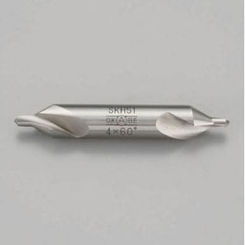 3.0x 57mm/90° センタードリル(軸 7.7mm/SKH51) エスコ