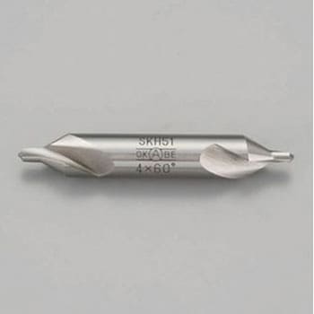 3.0x 53mm/90° センタードリル(軸 8.0mm/SKH51) エスコ