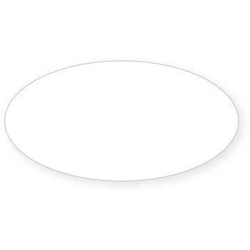 透明PETシール 楕円形 ロールタイプ(業務用) ササガワ ギフトシール