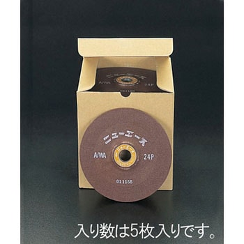 180x6mm/WA24P オフセット型砥石(5枚) エスコ