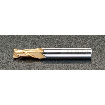 15.0x 95mm エンドミル(TiN coat・Co-HSS/2枚刃) エスコ