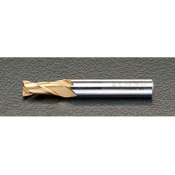 5.0x 60mm エンドミル(TiN coat・Co-HSS/2枚刃) エスコ