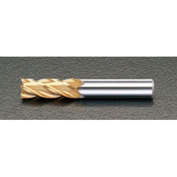 4.0x 60mm エンドミル(TiN coat・Co-HSS/4枚刃) エスコ