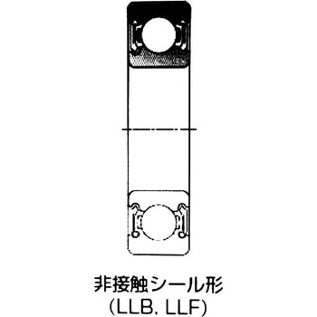 深溝玉軸受 6200番台 LLBC3/AS NTN(エヌティーエヌ)