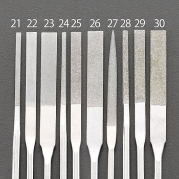 5.65x0.45mm/#325 ダイヤモンドヤスリ(テーパー 平) エスコ