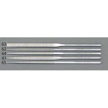 140mm ダイヤモンドニードル鑢(四角/中目) エスコ