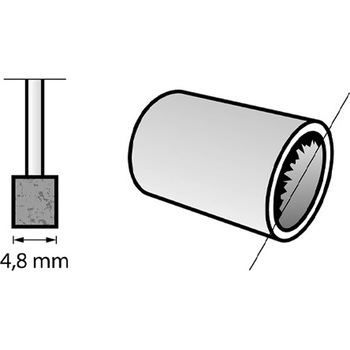 4.8x10.0mm/3.2mm軸 軸付砥石 エスコ