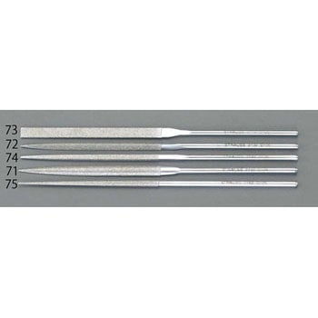 140mm ダイヤモンドニードル鑢(半丸/粗目) - エスコ
