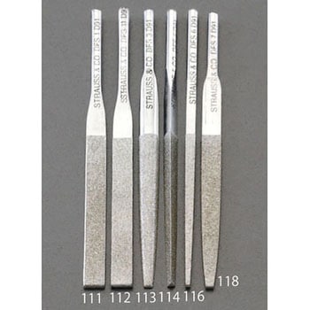 2.6 x 85mm ダイヤモンド鑢(四角・ショート/#200) エスコ