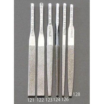4.8x1.4x85mm ダイヤモンド鑢(平・ショート/#140) - エスコ