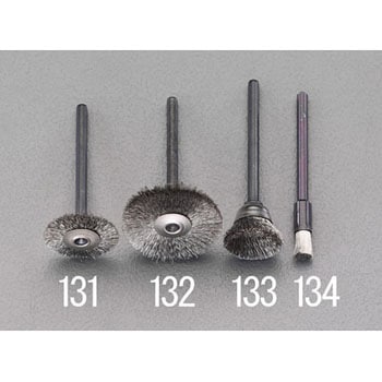 14mm/3mm軸 ワイヤーブラシ(ハイスピードステンレス) エスコ