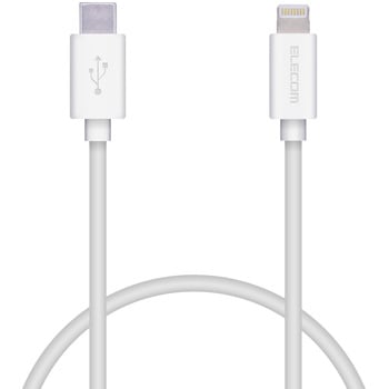 Lightningケーブル C-Lightning PD対応 やわらか スリムコネクタ 認証品 USB タイプC ライトニング スマートフォン タブレット エレコム
