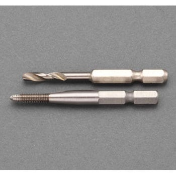 M 6x1.0 mm タップ(六角軸・下穴ドリル付) エスコ