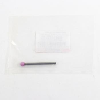 Φ6mm/3mm軸 軸付砥石(丸/薄赤) エスコ