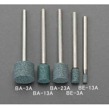 3x5mm/3mm軸 軸付砥石(緑) エスコ