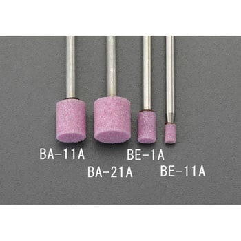 5x8mm/3mm軸 軸付砥石(赤) エスコ