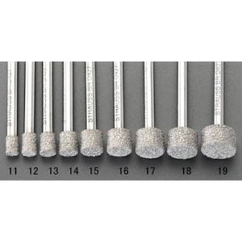 16x10mm ダイヤモンドバー(6mm軸) エスコ