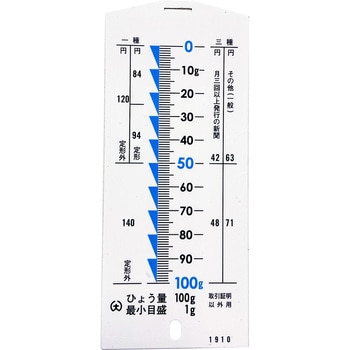 JA0001CH0022 SLS-100目盛板(2019年増税対応品) 1枚 大和製衡(Yamato