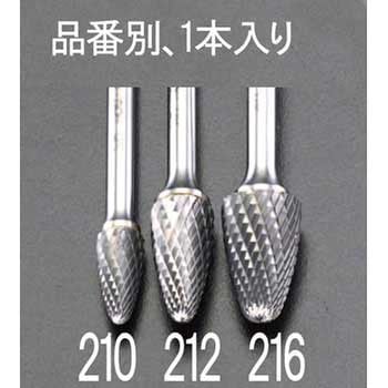 12x25mm/ 6mm軸 超硬カッター(鉄・鋳物用) エスコ
