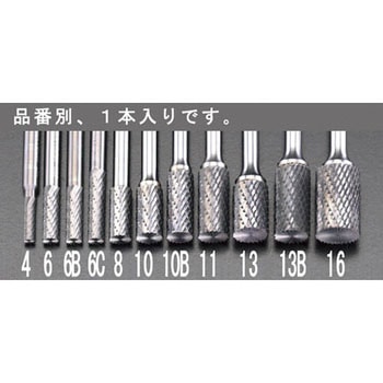 6 x19mm /6mm軸 超硬カッター(End Cut) エスコ