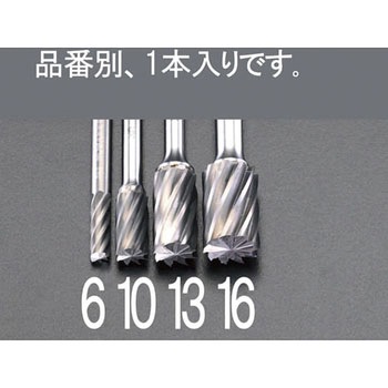 6 x19mm 超硬カッター(アルミ用/End Cut) - エスコ