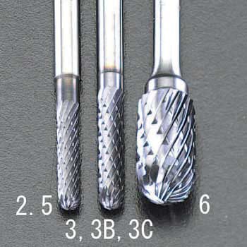 3x 13mm/3mm軸 [Coated]超硬バー エスコ