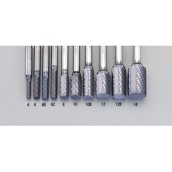 6x19mm/6mm軸 [Coated]超硬バー エスコ