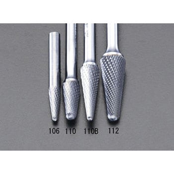 10x27mm/6mm軸 [Coated]超硬バー - エスコ