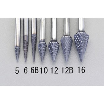 12x19mm/6mm軸 [Coated]超硬バー エスコ