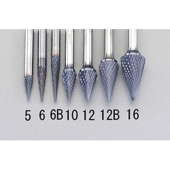 6x25mm/6mm軸 [Coated]超硬バー エスコ