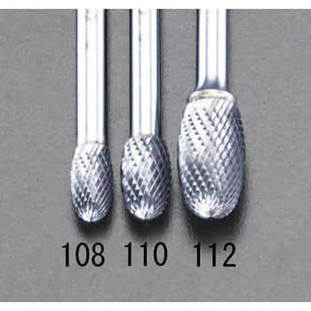 8x13mm/6mm軸 [Coated]超硬バー エスコ