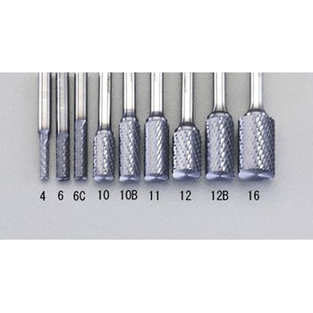 6x19mm/6mm軸 [Coated]超硬バー エスコ
