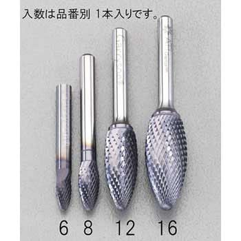 8x19mm/6mm軸 [Coated]超硬バー エスコ