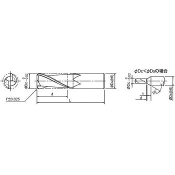 ダイジェット アルミ加工用ソリッドラジアスエンドミル AL-SEES2200