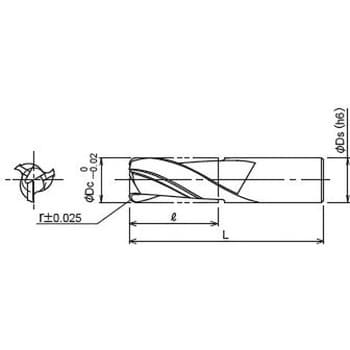 AL-SEES3200-R30 アルミ用ソリッドエンドミル 1本 ダイジェット工業