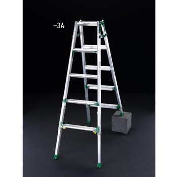 はしご兼用脚立(ワイドステップ/伸縮脚) エスコ