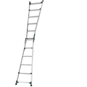 はしご兼用脚立(ワイドステップ/伸縮脚) エスコ