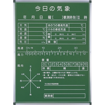 気象記録黒板 ナリカ