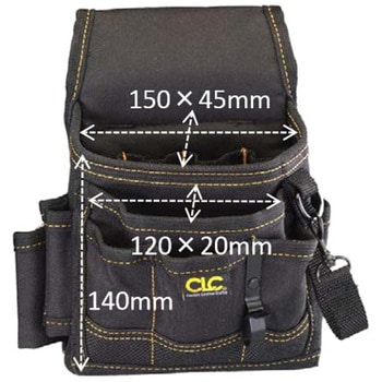 155x 85x235mm ツールポーチ(12ポケット) エスコ