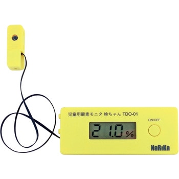 N65-9307 児童用酸素モニタ 検ちゃん ナリカ 種別TDO-01 寸法121×43